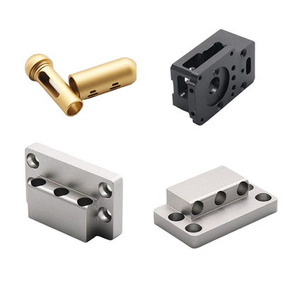 Pièces de fraisage usinées par commande numérique par ordinateur de plats de blocs en aluminium, pièces usinées par commande numérique par ordinateur médical